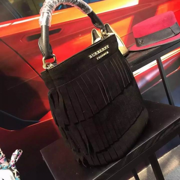 Bolsa Camurça Preta Burberry - Imagem 2