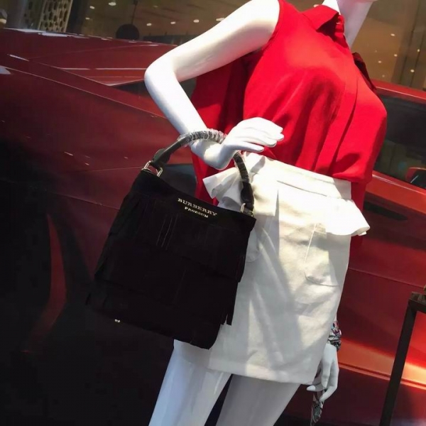 Bolsa Camurça Preta Burberry - Imagem 3