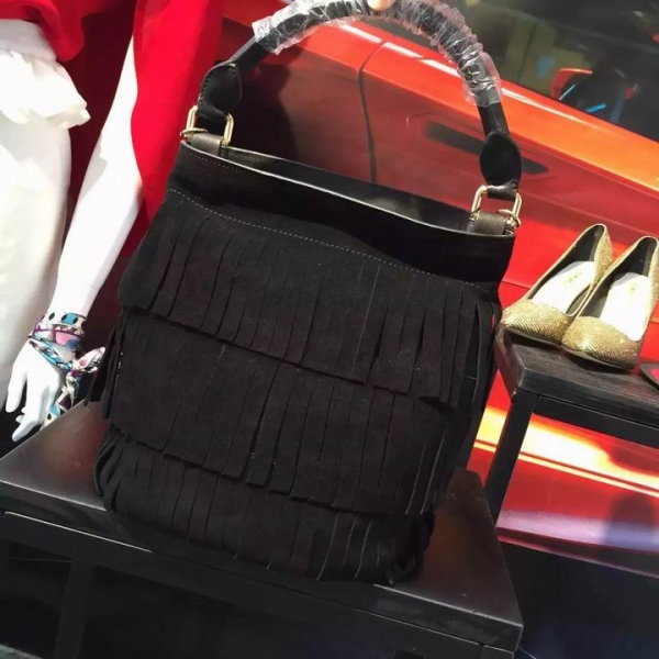 Bolsa Camurça Preta Burberry - Imagem 4