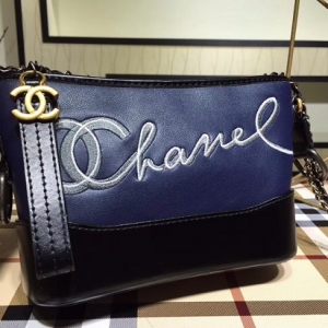 dark blue chanel bolsa