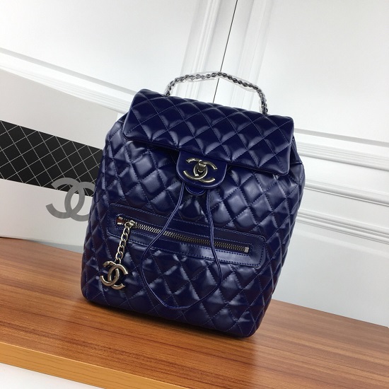 dark blue chanel bolsa