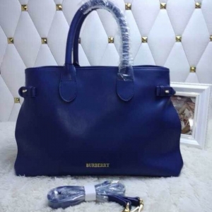 Bolsa Couro Azul Burberry