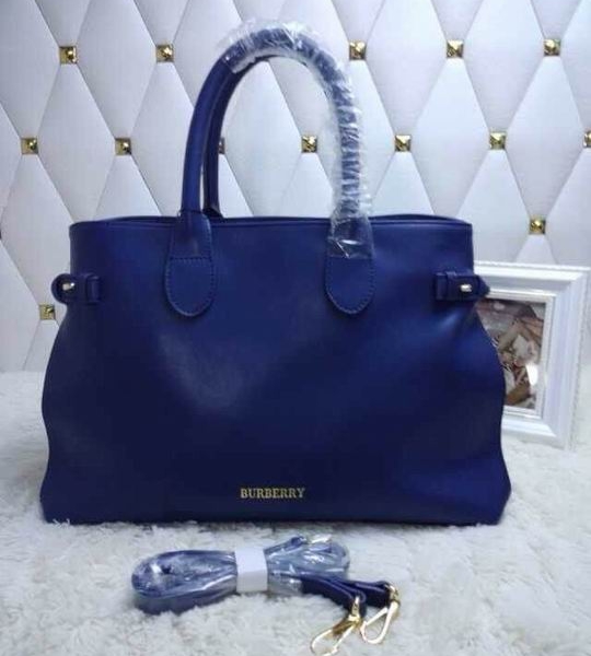 Bolsa Couro Azul Burberry - Imagem 5