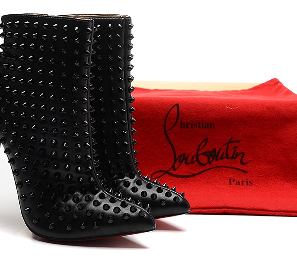 Bota Cano Baixo Couro Christian Louboutin - Imagem 4