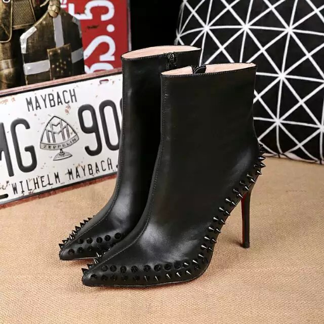 Christian Louboutin Willetta Studded Booties in Black