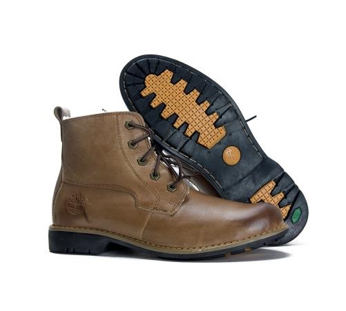 bota de couro timberland