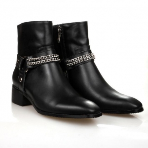 Bota Couro Yves Saint Laurent