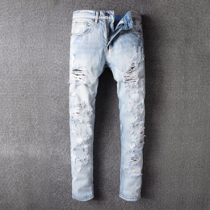 Calça Jeans com bordado Off White