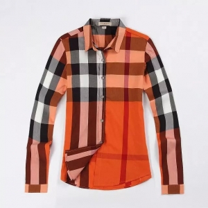 Camisa Xadrez Manga Longa Fem. Burberry