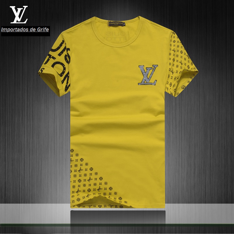 Camiseta lOUIS VUITTON Masculina Camisa Alta Qualidade 100% Algodão