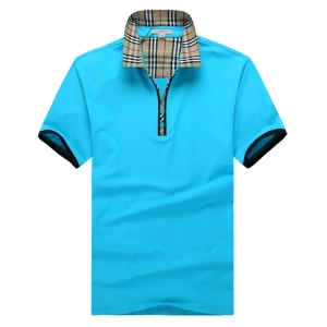 Camiseta Polo Azul Burberry