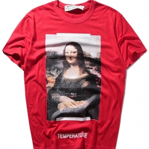 Camiseta estampa monalisa Off White