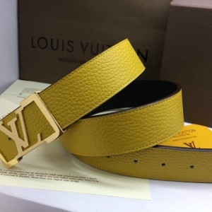 Cinto Amarelo Couro Louis Vuitton