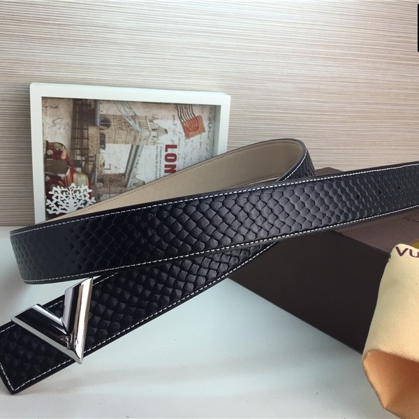 Cinto Preto Couro Louis Vuitton - Imagem 2