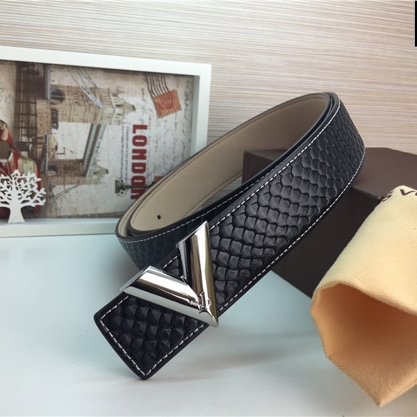 Cinto Preto Couro Louis Vuitton - Imagem 3
