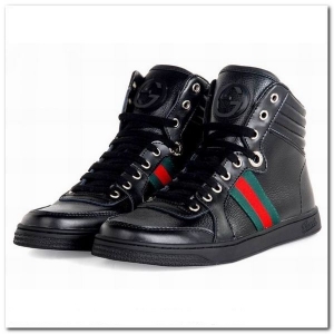 Gucci Bota Tênis Couro Cano Baixo