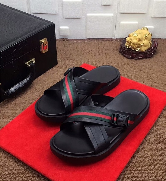 Gucci sandália chinelo couro Gucci - Imagem 2