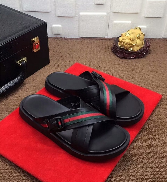 Gucci sandália chinelo couro Gucci - Imagem 4