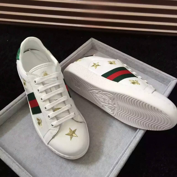 Gucci tênis 'Ace' com bordado Gucci - Image 4