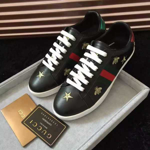 Gucci tênis 'Ace' com bordado Gucci - Image 5