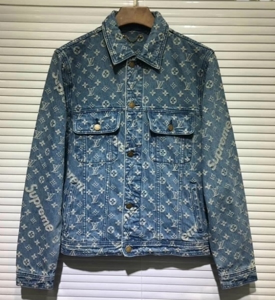 Jaqueta Jeans Louis Vuitton x Supreme