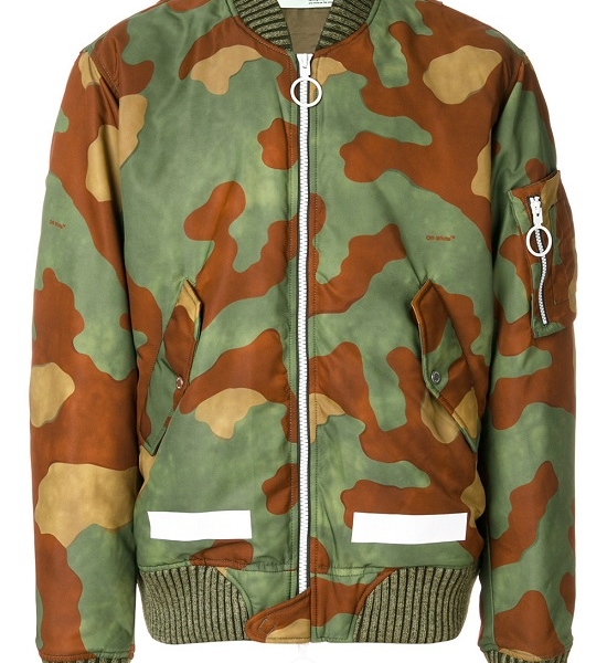 Jaqueta bomber camuflada Off White - Image 2