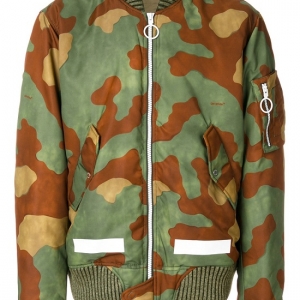 Jaqueta bomber camuflada Off White