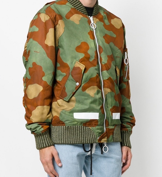 Jaqueta bomber camuflada Off White - Image 5