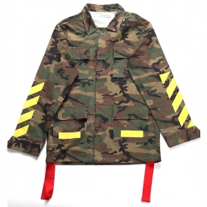 Jaqueta cargo camuflada Off White