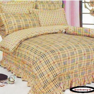 Jogo de Cama Casal King Size 6 Pçs. Burberry