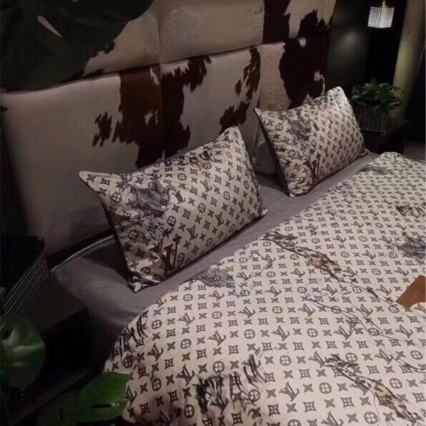 Kit Coordenado Jogo de Cama 4 Pçs. Casal King Size Louis Vuitton - Image 2