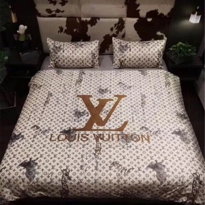 Kit Coordenado Jogo de Cama 4 Pçs. Casal King Size Louis Vuitton