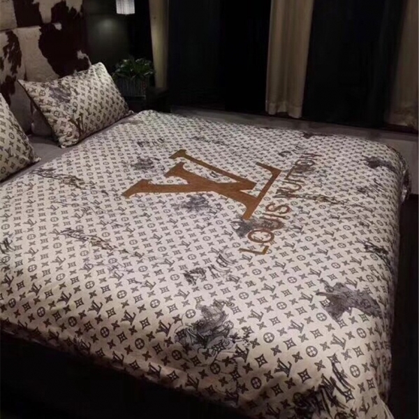 Kit Coordenado Jogo de Cama 4 Pçs. Casal King Size Louis Vuitton - Image 3