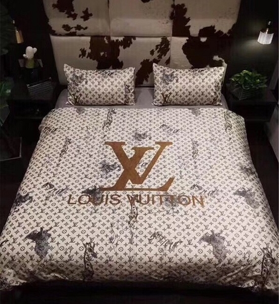 Kit Coordenado Jogo de Cama 4 Pçs. Casal King Size Louis Vuitton - Image 4