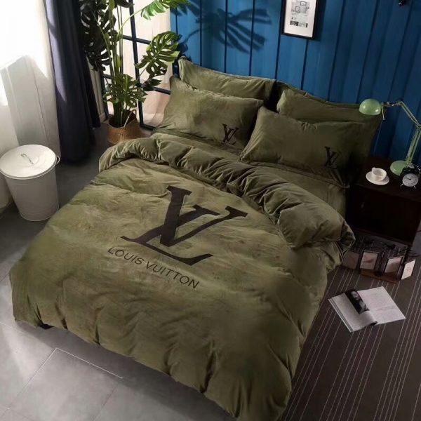 Kit Coordenado Jogo de Cama 4 Pçs. Casal King Size Louis Vuitton - Image 4