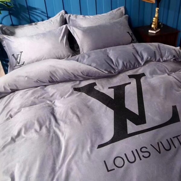 Kit Coordenado Jogo de Cama 4 Pçs. Casal King Size Louis Vuitton - Image 4