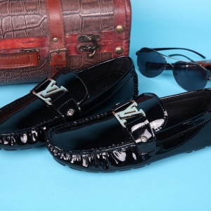 Mocassim de couro Louis Vuitton