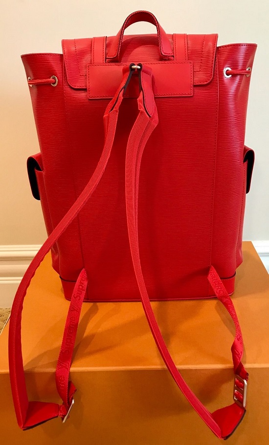 Mochila Supreme x Louis Vuitton Christopher Vermelho - Grandes Grifes