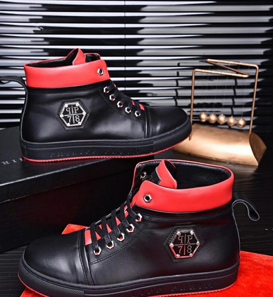 Philipp Plein Tênis cano alto de couro Philipp Plein - Image 4