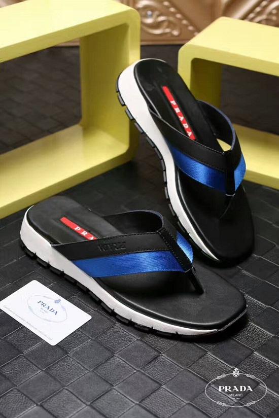 Sandália Chinelo de Couro Prada - Imagem 6