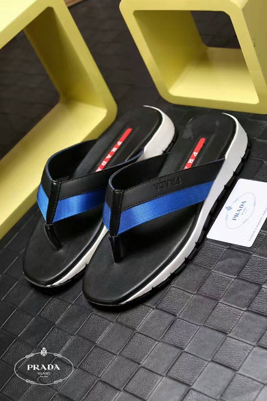 Sandália Chinelo de Couro Prada - Imagem 5