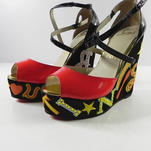 Sandália Couro Christian Louboutin
