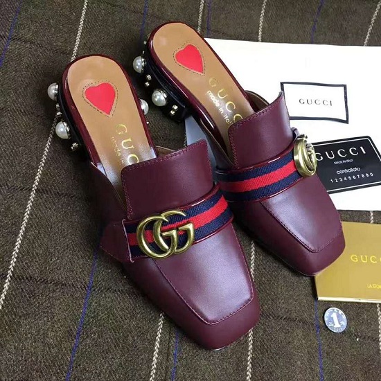 Sandália Mule chinelo slipper couro Gucci - Imagem 6