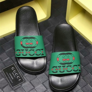 Sandália slipper verde chinelo Gucci