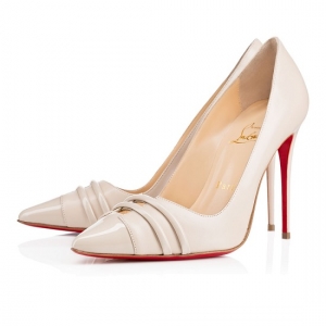 Sapato Christian Louboutin front double 10cm.