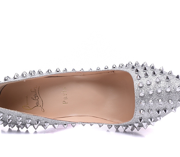 Sapato Salto Alto Prata Christian Louboutin 10cm. - Grandes