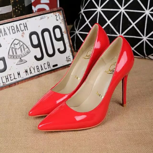 Sapato Salto Alto Vermelho Christian Louboutin 10cm. - Imagem 6