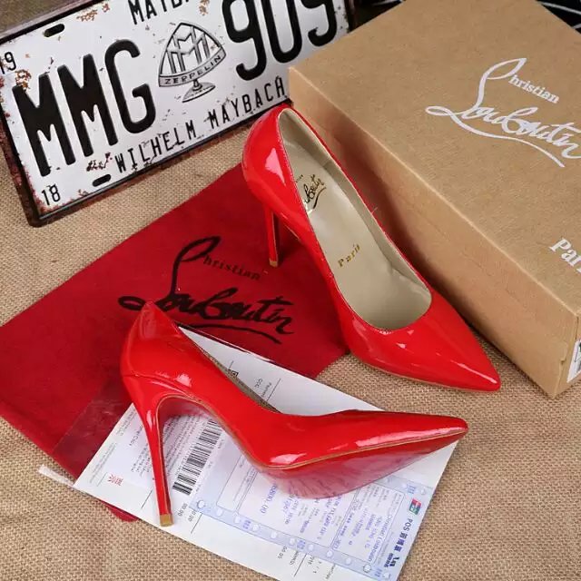 Sapato Salto Alto Vermelho Christian Louboutin 10cm. - Imagem 3