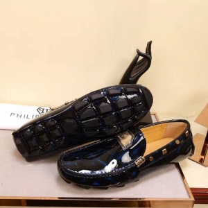 Sapato mocassim em couro Philipp Plein