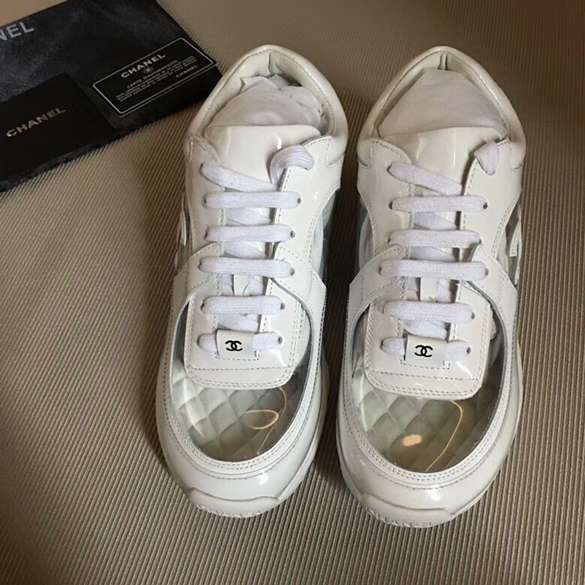tenis chanel transparente